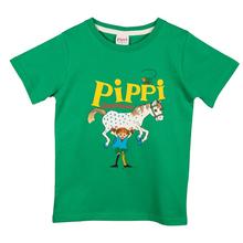 T-Shirt "Starke Pippi", Biobaumwolle, grün von Martinex