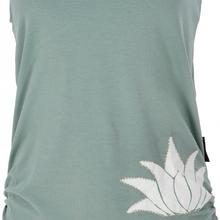 Yoga-Top aus Bio-Baumwolle Lotus - aqua von Guru