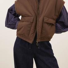 By-Bar Gio Sleeveless Jacket Hazel Damen Weste braun von by-bar