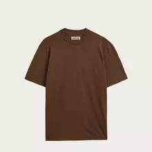 Homecore Robert T-Shirt Cocoa Herren Baumwolle braun von Homecore