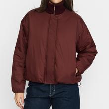 Selfhood Bomber Jacket Burgundy Damen Winterjacke rotbraun von Selfhood