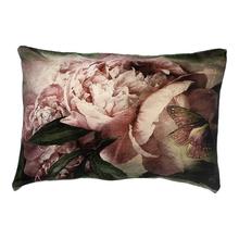 Kissen Pfingstrose Schmetterling Samt 60x40 von CHILLISY HOME