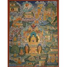 Thangka – Das Leben des Buddhas Shakyamuni von Karsang Lama