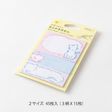 Klebezettel Katzen von Midori Japan