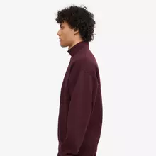 Colorful Standard Organic Quarter Zip Unisex Oxblood Red Dunkelrot  von Colorful Standard