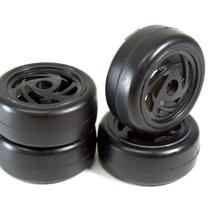 Räderset Onroad "Ronin" Slick schwarz 1:10 (4) von Absima