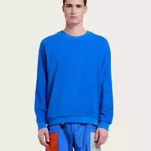 Homecore Aquae Cobalt Blue Frottee Sweatshirt Herren Blau von Homecore