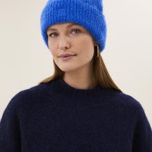 By-Bar Logo Beanie Kingsblue unisex Mütze Mohair royalblau von by-bar