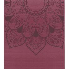 YOGISTAR yogimat® basic (4mm, 183 x 61 cm),  - art collection - harmonic mandala bordeaux von Yogistar