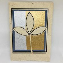 Grußkarte – Silber Gold Blatt von Bhaktapur/UNICEF