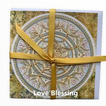 Karte mit Schleife und Umschlag, Love Blessing von Natalias ART