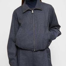 Elvine Enya Overshirt Navy Melange Damen Jacke Blouson blau von ELVINE