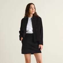 Dedicated Majorna Corduroy Skirt Black Damen Minirock schwarz von Dedicated