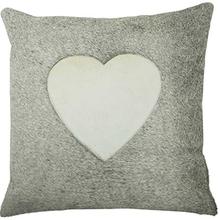 Kissen Herz, Grau Weiss 45x45 von Mars & More