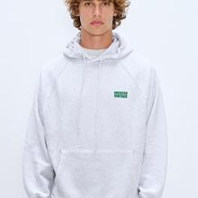 American Vintage Baptown Kapuzenpullover Herren grau meliert von American Vintage