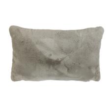 Kissen Fell Taupe Fake Fur 30x50 von Mars & More