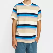 Revolution gestreiftes Loose T-shirt Herren blau von Revolution