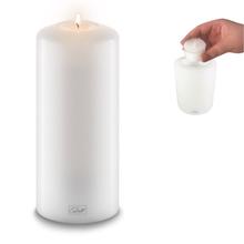 Dauerkerze Farluce "Classic" in weiß von Qult® von Qult