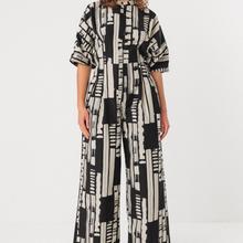 SKFK Siloe Big Brush Jumpsuit Damen Einteiler schwarz weiß von SKFK