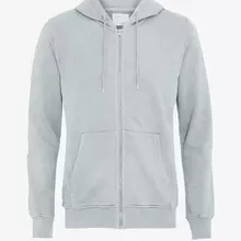Colorful Standard  Classic Organic Zip Hood Faded Grey unisex hellgrau von Colorful Standard
