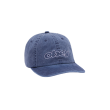 Obey Pigment Outline Delta 6 Panel SB Cap Mild Navy Unisex Mütze blau von OBEY