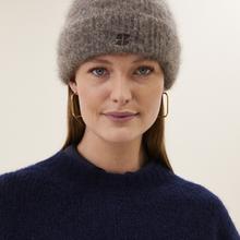 By-Bar Logo Norton Beanie Dark Biscuit unisex Wollmütze beige von by-bar