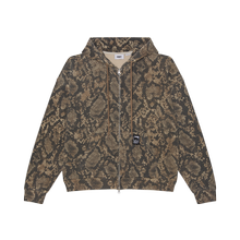 Obey Post Zip Hood Dusty Vintage Rattlesnake Herren Hoodie braun von OBEY