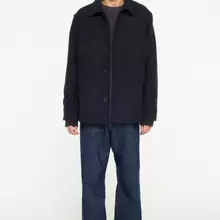 Elvine Ciaran Wolltwill Jacket Navy Melange Herren Wolljacke blau von ELVINE