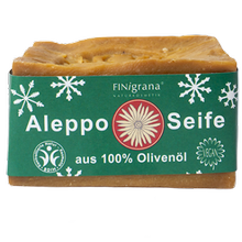 FINigrana-Aleppo- Olivenseife 100% XMAS-​Edition SCHNEEFLOCKE von Treibholz