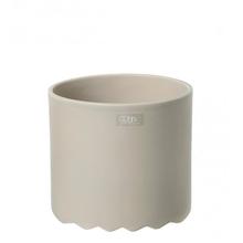 Wave Keramikbecher "Pot" in matt und beige von OOHH von OOHH