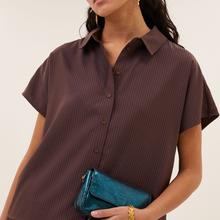By-Bar Barley Tan Stripe Blouse Damen Bluse braun von by-bar