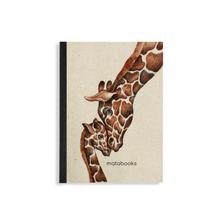 Matabooks Notizbuch Graspapier - Dahara Giraffes Love  von Matabooks