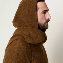 Homecore Baby Hood Coffee Strickkapuze Unisex braun von Homecore