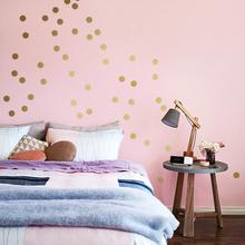 WANDSTICKER DOTS GOLD 60er SET Wandtattoo Punkte  von Urban ART Berlin