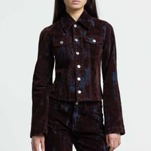 Kings Of Indigo Iwashiro Fudge Larissa Flock Damenjacke Denim braun von Kings Of Indigo
