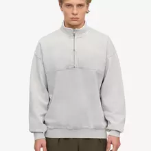 Colorful Standard Organic Quarter Zip Faded Grey Pullover hellgrau von Colorful Standard