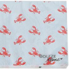 Servietten Hummer Lobster 2er Set 17x17cm von Boltze