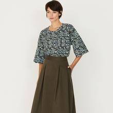 SKFK Eloisa GOTS Skirt Taupe Damen Midi Rock taupe von SKFK