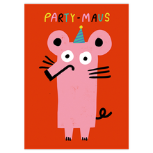 Au Contraire Partymaus Postkarte von Au Contraire