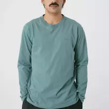 Cleptomanicx Ligull Regular Longsleeve North Atlantic Herren grün von Cleptomanicx