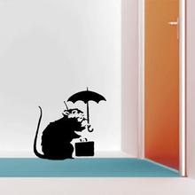 Wandtattoo BANKSY RATTE ON TOUR Wandtattoo Streetart Sticker   von Urban ART Berlin