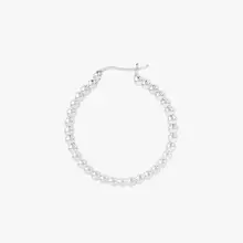 Wildthings Collectables Small Dots Sterling Silber Hoop Ohrring 30 mm von Wildthings Collectables