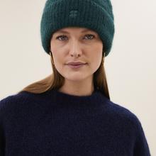 By-Bar Logo Beanie Dark Green unisex Mütze Mohair grün von by-bar