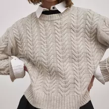 Esmé ESElida O-neck Pullover Damen creme von Esmé