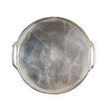 Tablett Silber Look, rund  von Mars & More