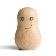 Namensschildhalter "Geist Happy" aus Holz von The Oak Men von The Oak Men