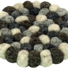 Filz Untersetzer, rund - grau Ø 10 cm