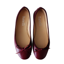 BALLERINAS DUNKELROT NAPPA  (BORDEAUX) von Batelli-Ballerinas