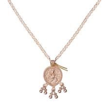 Lange Oldschool Chain mit Dancing Shiva, Roségold von Hoffnungsträger