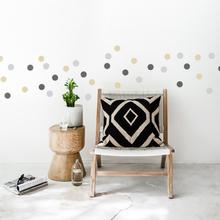 KONFETTI DOTS 60er FARBMIX 5cm Wandsticker Punkte 